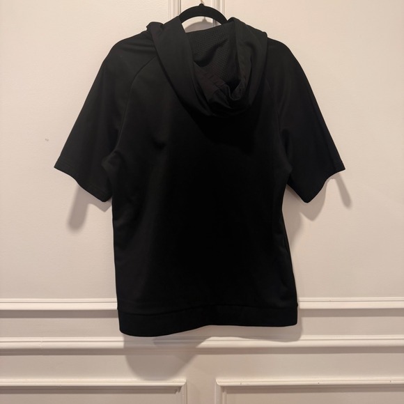 Nike Dri-FIT Men's Large Black Short Sleeve Hoodie - Picture 2 of 3